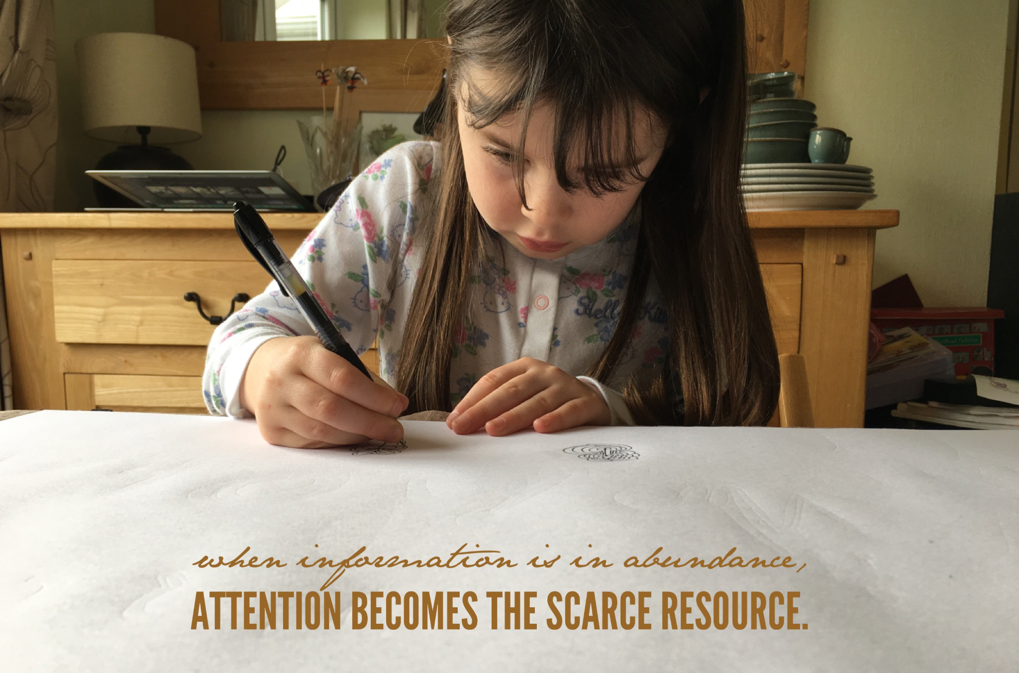 Attention becomes the scarse resource