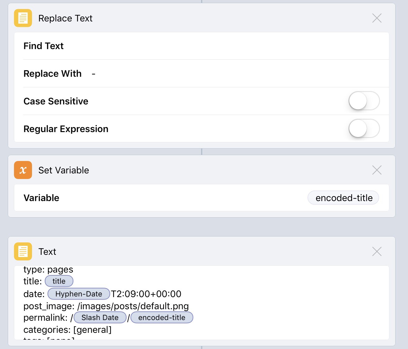 Worflow configuration 3