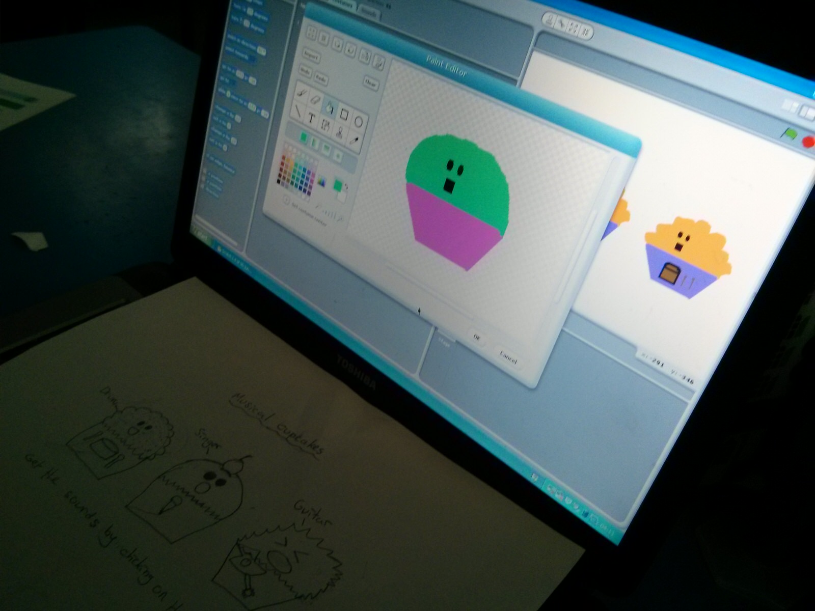 Creating digital characters in Scratch